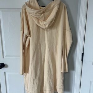 FP Movement by Free People Cream Hooded Cardigan